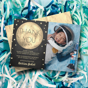 Carte De Remerciements Deux La Lune 2e photo d'anniversaire