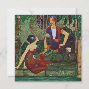 Carte de remerciements d'illustration vintage Cram