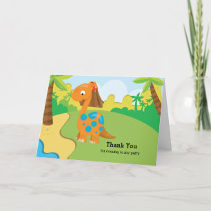 Carte De Remerciements Dinosaure adorable