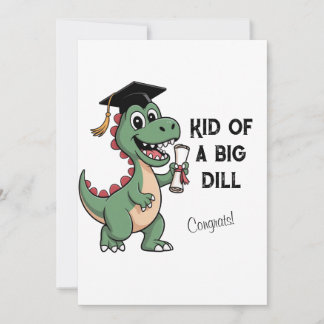 Carte De Remerciements Dinosaure Dinosaur - Enfant d'une grosse poubelle