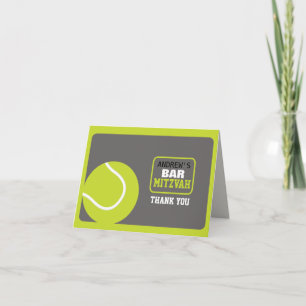 Carte de remerciements d'invitation de Mitzvah de