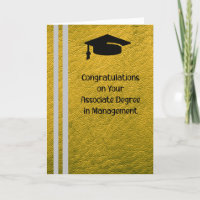 Diplôme associé en gestion Faux Gold Card