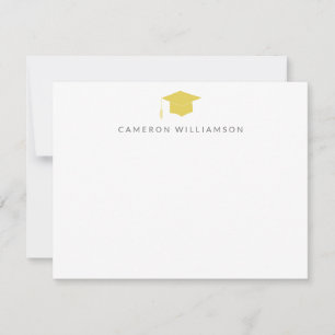 Carte De Remerciements Diplôme d'études supérieures personnalisé Nom du d