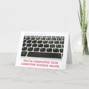 Carte De Remerciements Diplôme en informatique avec conférences de clavie