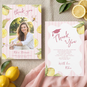 Carte De Remerciements Diplômé Frais de Lemon Graduation