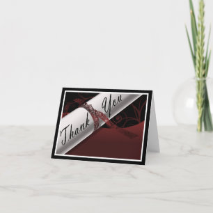 Carte De Remerciements Diplôme Maroon et White