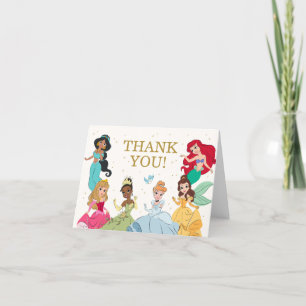Carte De Remerciements Disney Princess Gold Sparkday