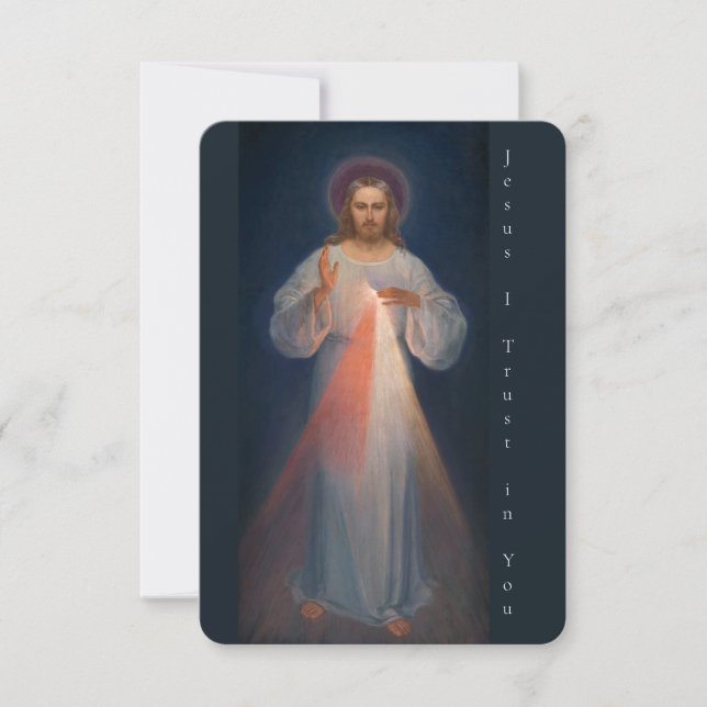 Carte De Remerciements Divine Miséricorde par Kazimierowski Eugene (Devant)
