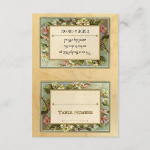 Carte De Remerciements Do-it-yourself Apple vintage fleurissent,