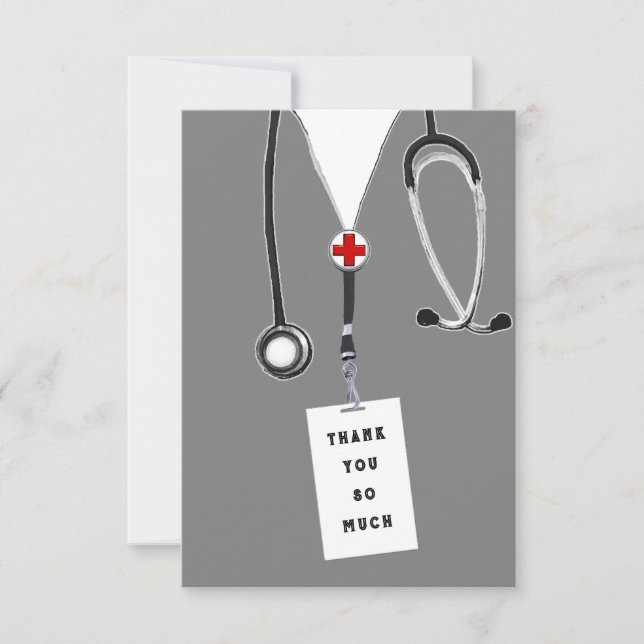 Carte De Remerciements Docteur (Devant)