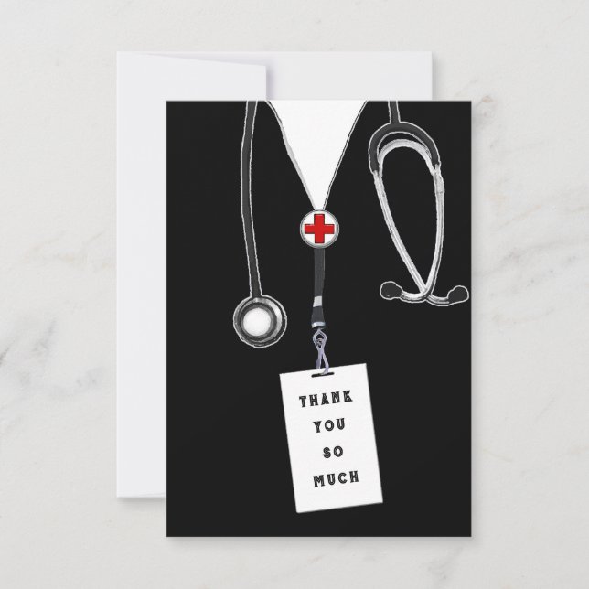 Carte De Remerciements Docteur (Devant)