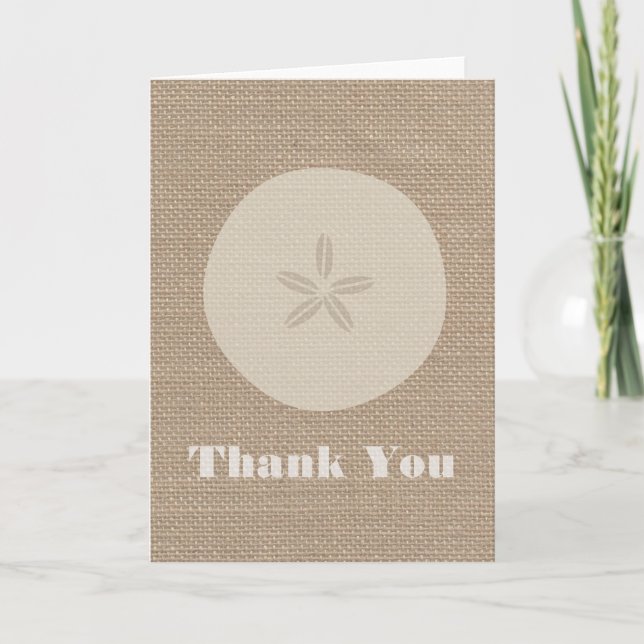 Carte de remerciements Dollar De Sable Inspiré Bur (Devant)
