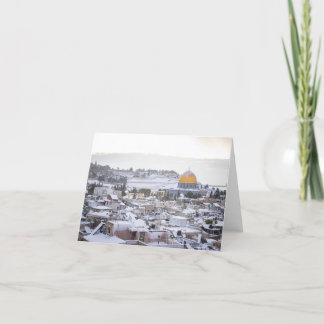 Carte De Remerciements Dôme de la neige rocheuse