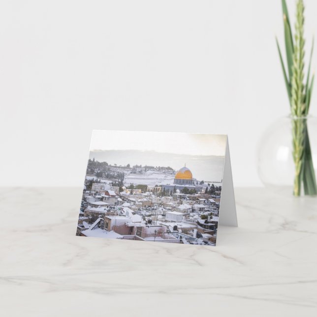 Carte De Remerciements Dôme de la neige rocheuse (Devant)
