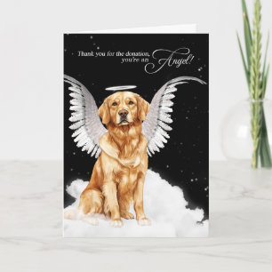Carte De Remerciements Don de chien d'or Retriever