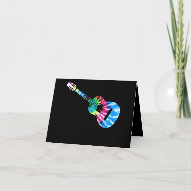 Carte De Remerciements Don Guitariste Guitare (Devant)