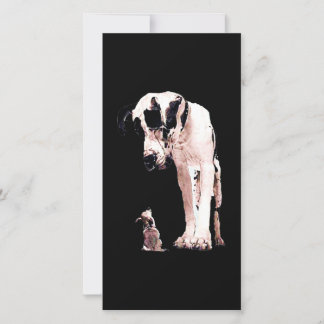 Carte De Remerciements Dons de chien| Famille des grands Danois