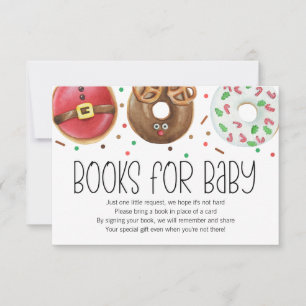 Carte De Remerciements Donut de Noël Bébé Sprinkles Livres pour Baby Card
