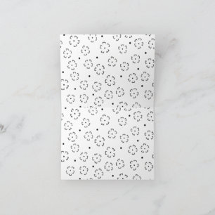 Carte De Remerciements Dossier de fleurs personnalisé pour cadeau d'anniv