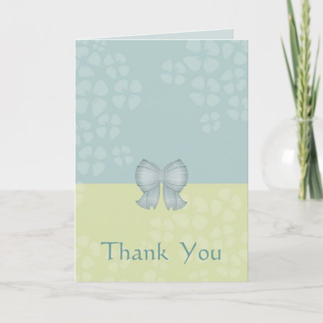Carte de remerciements doux d'arc de nuances : (Devant)