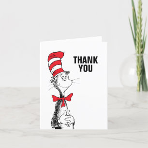 Carte De Remerciements Dr. Seuss   Chat dans le Chapeau Remerciements d'a
