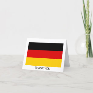 Carte De Remerciements Drapeau allemand
