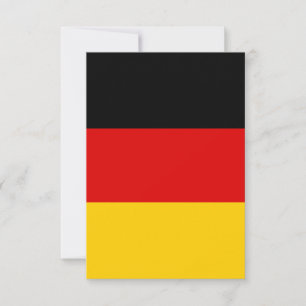 Carte De Remerciements Drapeau allemand