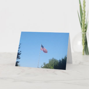 Carte de remerciements - Drapeau américain