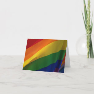 Carte De Remerciements Drapeau arc-en-ciel, fierté