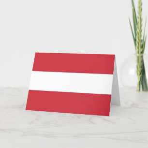 Carte De Remerciements Drapeau autrichien