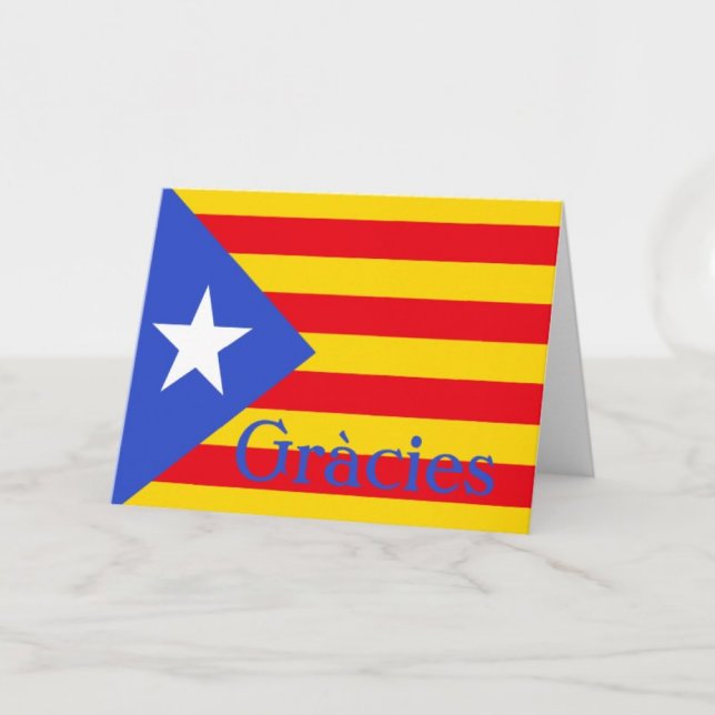 Carte De Remerciements Drapeau catalan (Créateur téléchargé)