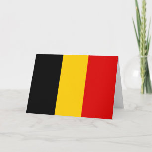 Carte De Remerciements Drapeau de Belgique