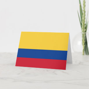 Carte De Remerciements Drapeau de Colombie