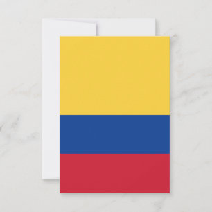 Carte De Remerciements Drapeau de Colombie