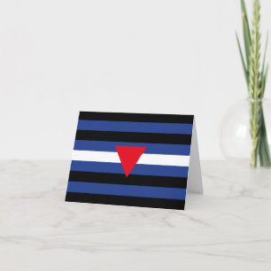 Carte De Remerciements Drapeau de fierté cuir queer