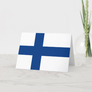 Carte De Remerciements Drapeau de Finlande
