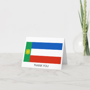 Carte De Remerciements Drapeau de Khakassie