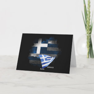Carte De Remerciements Drapeau de la Grèce