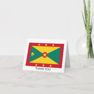 Carte De Remerciements Drapeau de la Grenade