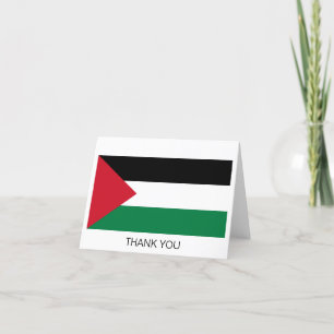 Carte De Remerciements Drapeau de la Palestine