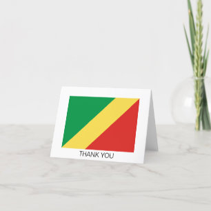 Carte De Remerciements Drapeau de la République du Congo