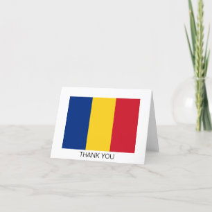 Carte De Remerciements Drapeau de la Roumanie