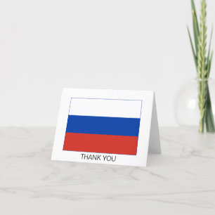 Carte De Remerciements Drapeau de la Russie