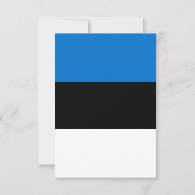 Carte De Remerciements Drapeau de l'Estonie (Devant)
