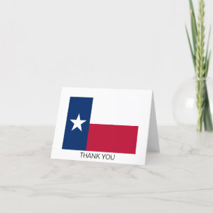 Carte De Remerciements Drapeau de l'État du Texas