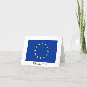 Carte De Remerciements Drapeau de l'Union européenne