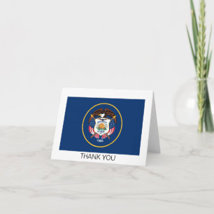 Carte De Remerciements Drapeau de l'Utah