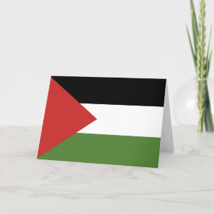 Carte De Remerciements Drapeau de Palestine