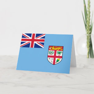 Carte De Remerciements Drapeau des Fidji