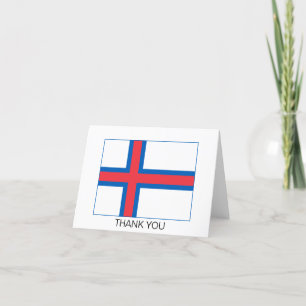 Carte De Remerciements Drapeau des îles Féroé